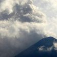 The Volcano of Fire is seen from Alotenango municipality, Sacatepequez department, about 30 km southwest of Guatemala City, as it erupts on May 5, 2017