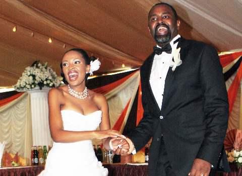 The Mathus on their wedding day (Courtesy)