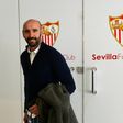 Sevilla's Sports director Ramon Rodriguez Verdejo, "Monchi," poses at the Ramon Sanchez Pizjuan stadium in Sevilla in February 2017