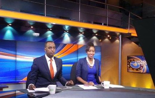 Hussein Mohammed and Janet Mbugua