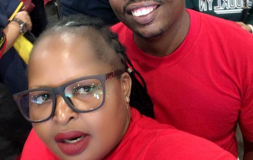 A file image of Joseph Kori (R) his wife Mary Wambui (L)
