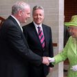 Photographer Paul Faith said McGuinness looked "quite relaxed" as he shook hands with the queen