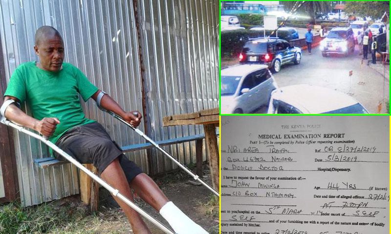 CTV footage captured on the fateful day shows Waititu dismissing Mwinga’s allegations