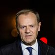 Donald Tusk is seen leaving the prosecutor's office where he testified for about 10 hours as a witness in the investigation on the cooperation of the Polish Military counter-intelligence Service with the Russian Federal Security Service in Warsaw