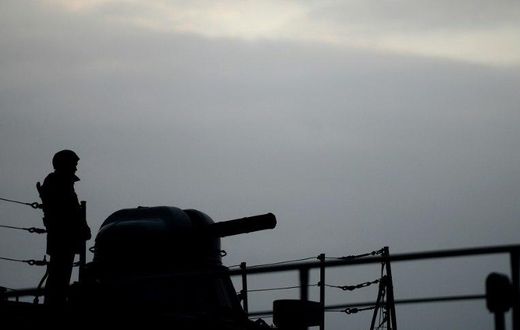A Russian navy ship collided with another vessel off the Turkish coast in the Black Sea, Russia's defence ministry said, adding that its crew was trying to keep it afloat