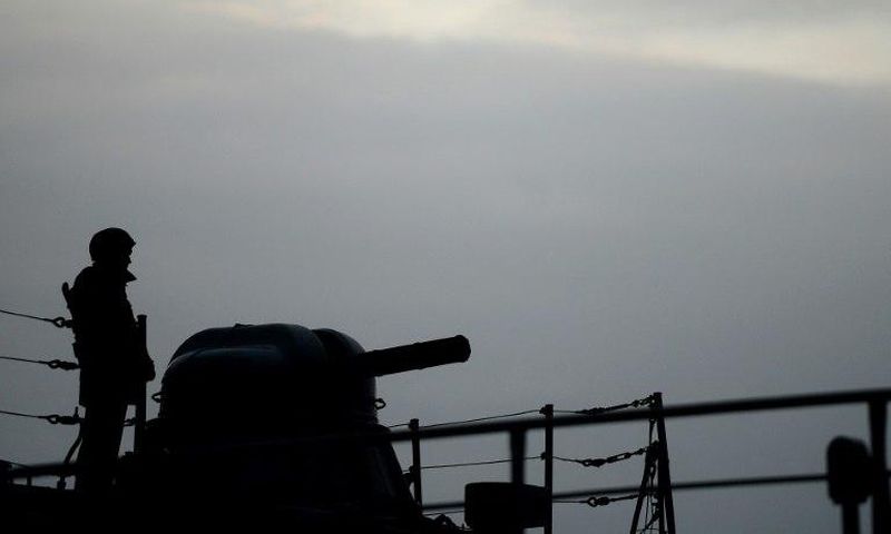A Russian navy ship collided with another vessel off the Turkish coast in the Black Sea, Russia's defence ministry said, adding that its crew was trying to keep it afloat
