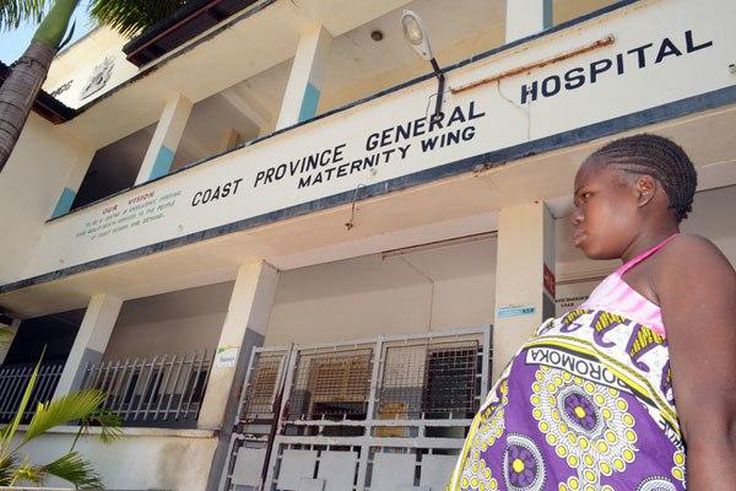 An expectant woman the Coast General Hospital on September 6, 2014. A 15-year-old pupil gave birth outside a private hospital in Mombasa on Wednesday soon after being turned away at the public hospitals due to the ongoing doctors’ strike.