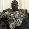 Kenyan opposition politician Raila Odinga speaks to AFP during a 2014 interview in Nairobi