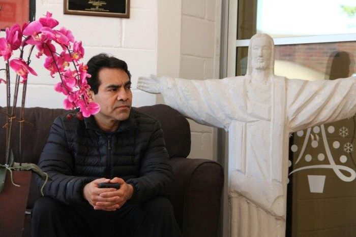 Roberto Beristain of Mexico, who went to the US as an undocumented migrant 20 years ago, is seen here at the Migrant House shelter in Ciudad Juarez, Chihuahua, Mexico on April 5, 2017, after being deported from the US city of Indianapolis