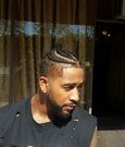 Omarion's cornrow man bun (Courtesy)