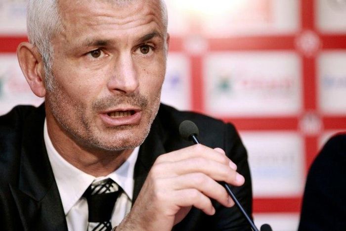 Fabrizio Ravanelli, pictured in 2013 when he was head coach of Ajaccio