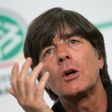 Germany coach Joachim Loew answers questions during a press conference in in Frankfurt, on May 17, 2017