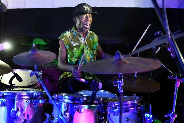 Ivorian jazz drummer Paco Sery, a self-taught virtuoso, started playing with a band at age 10