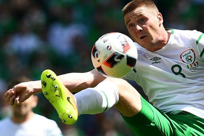 Ireland's James McCarthy in action during a Euro 2016 match against France near Lyon