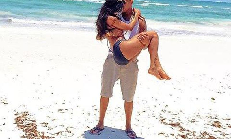 Prezzo and Michelle Yola during the happy days