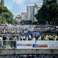 Opponents of Venezuelan President Nicolas Maduro hold a demostration in Caracas on January 23, 2017