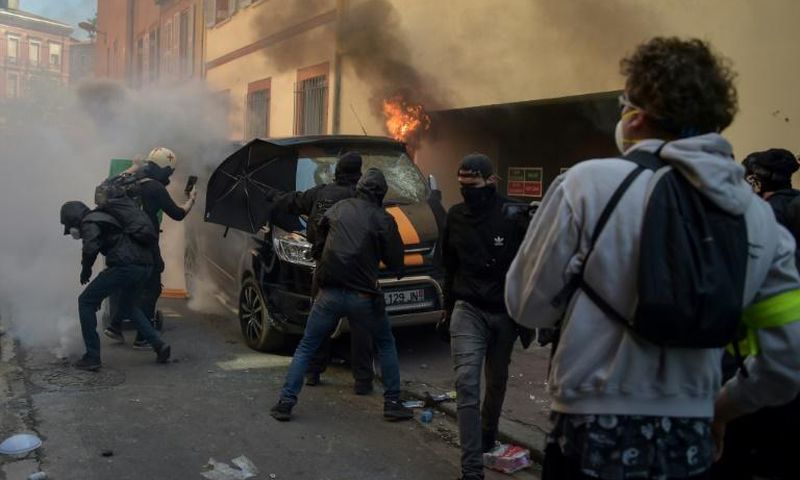 Toulouse was the scene of greatest tension between "yellow vest" protestors and police