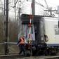 Belgian authorities at the scene after a train derailed following its departure from Louvain on February 18, 2017
