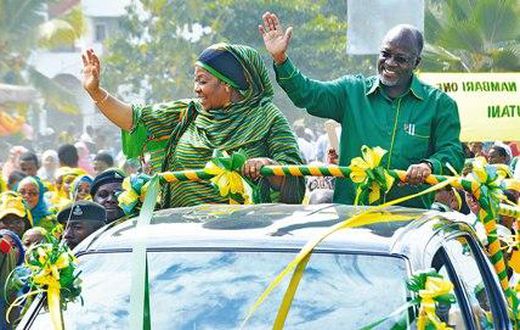 Magufuli and his wife Janet 