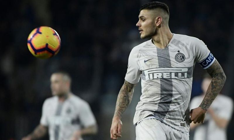 Argentine forward Mauro Icardi has scored 122 goals in 210 games for Inter Milan.