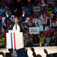 Emmanuel Macron told crowds in Paris his presidency would bring "hope and courage"