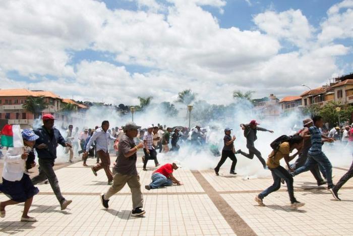 There have been five protests by supporters of defeated Madagascan presidential candidate Marc Ravalomanana this week alone