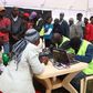 IEBC officials witnessed long queues at the registration centres on Tuesday, February 14, 2017.