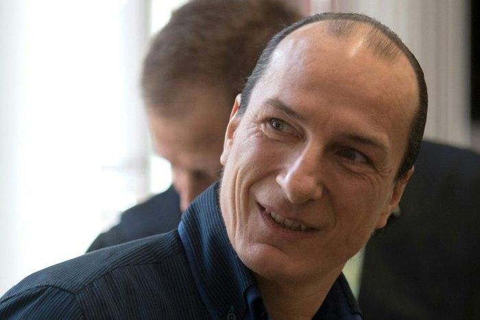 Self-appointed "King of Germany" Peter Fitzek arrives for his trial