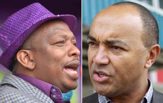 Nairobi Senator Mike Sonko and Peter Kenneth