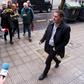 Basque separatist leader Arnaldo Otegi arrives for a conference on the total disarmament of the armed Basque separatist group ETA, in the Spanish city of Bilbao