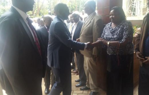 DP William Ruto at the home of the late Jonathan Moi in Kabimoi, Baringo County (Courtesy)