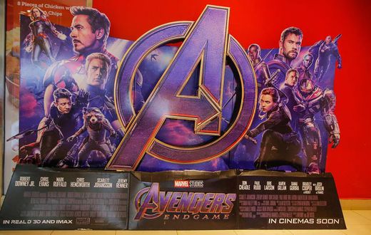 Avengers Endgame poster at Century Imax cinema, Garden City Mall, Nairobi