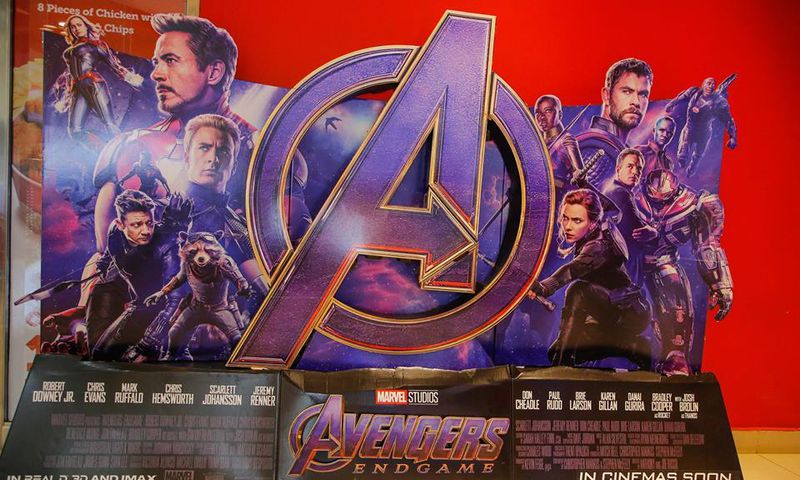 Avengers Endgame poster at Century Imax cinema, Garden City Mall, Nairobi