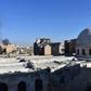 A picture taken on November 27, 2016 shows a damaged mosque in the Masaken Hanano district in eastern Aleppo, a day after Syrian pro-government forces reseized it from rebel fighters