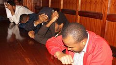 Suspects of the Dusit terror attack at a Milimani court
