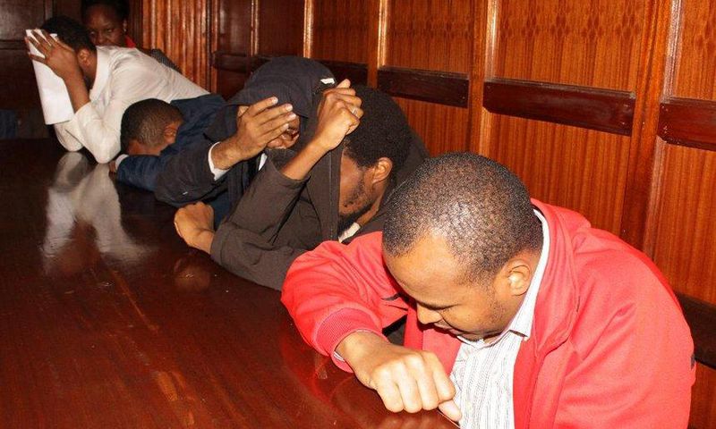 Suspects of the Dusit terror attack at a Milimani court