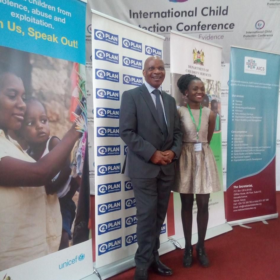 Labour PS Nelson Marwa with a University student during a past event