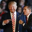 Donald Trump and Michael Flynn speak at a rally in Colorado in October