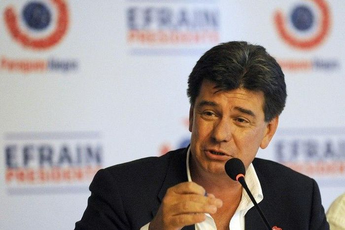The leader of the main Paraguayan opposition Liberal Party, Efrain Alegre, seen in 2013, said he would not sit down with the government until congress drops the constitutional reform bill