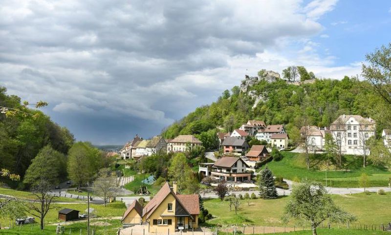 The tiny hilltop town of Ferrette lies in Alsace, a region where the far-right has gathered a sizeable following