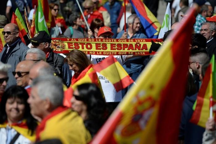'This is Spain, and those who don't like it can go'. The far-right Vox party is fiercely opposed to Catalan independence