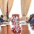 DP William Ruto at his office in Karen during a past meeting with CS Simon Chelugui (Twitter)