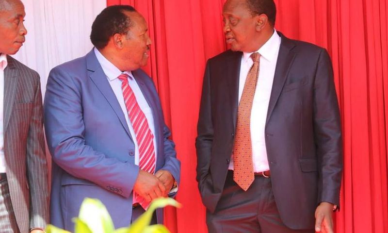 Kiambu Governor Ferdinand Waititu with President Uhuru Kenyatta