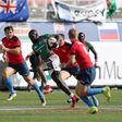 Shujaa sevens in action against Canada