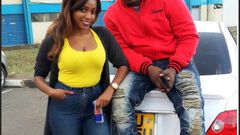 Khaligraph Jones and Miss Cashy. Jones has addressed break up rumours