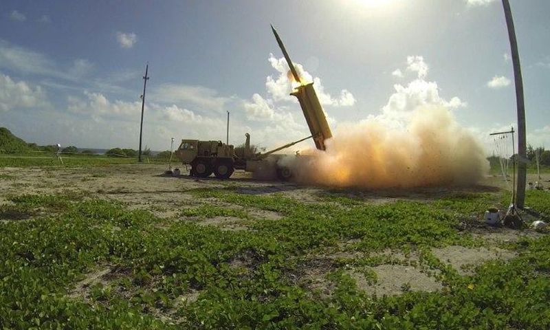 A US Department of Defense photo of a Terminal High Altitude Area Defense (THAAD) interceptor, the type of which will soon be installed in South Korea despite objections from China and Russia