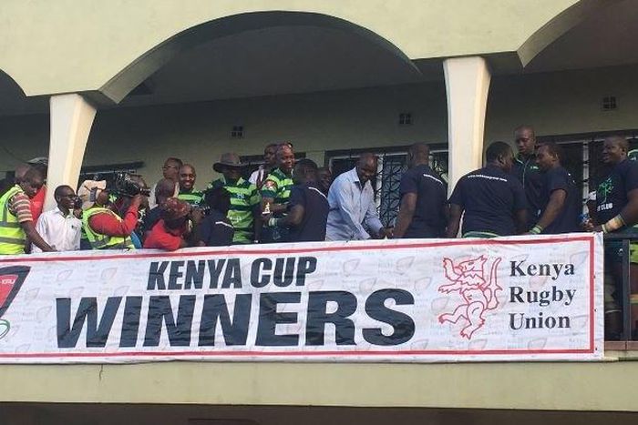 Kenya Cup winners banner