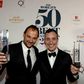 Daniel Humm and Will Guidara, whose New York eatery Eleven Madison Park was named world's best restaurant at an awards ceremony in Melbourne