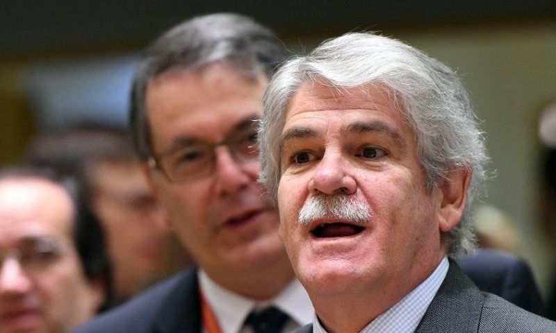 Spain's Foreign Minister Alfonso Dastis told reporters he 'regrets' the deletion of the Spanish version of the website