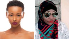 Huddah Monroe inset Violet Kemunto (Instagram)